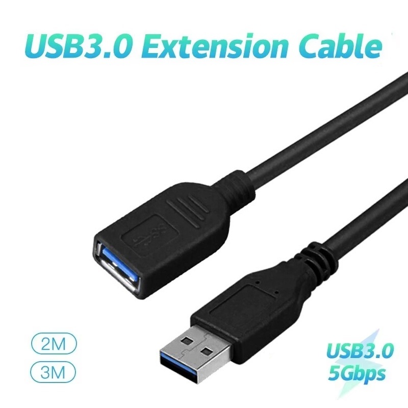 Laptop Accessories Women - Kabel Ekstensi USB 3.0 2M/3M, Kabel