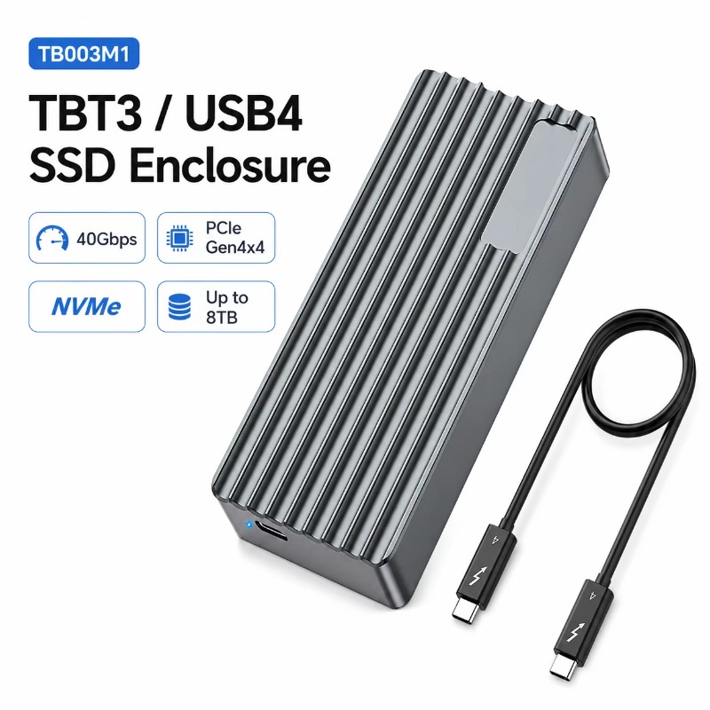 External Nvme Ssd - Enclosure SSD M.2 NVMe TBT3/USB4 40Gbps