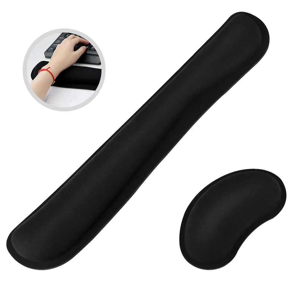 Wrist Rest Gel - Memperluas memori busa antiselip bantalan Mouse