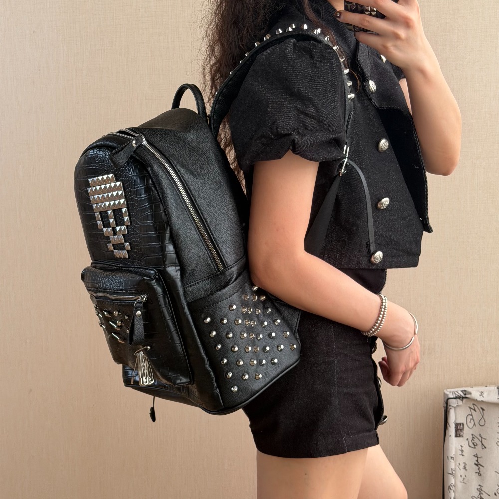 Tas Ransel Motif Kulit Buaya H - Laptop Accessories Women ulasan dan harga