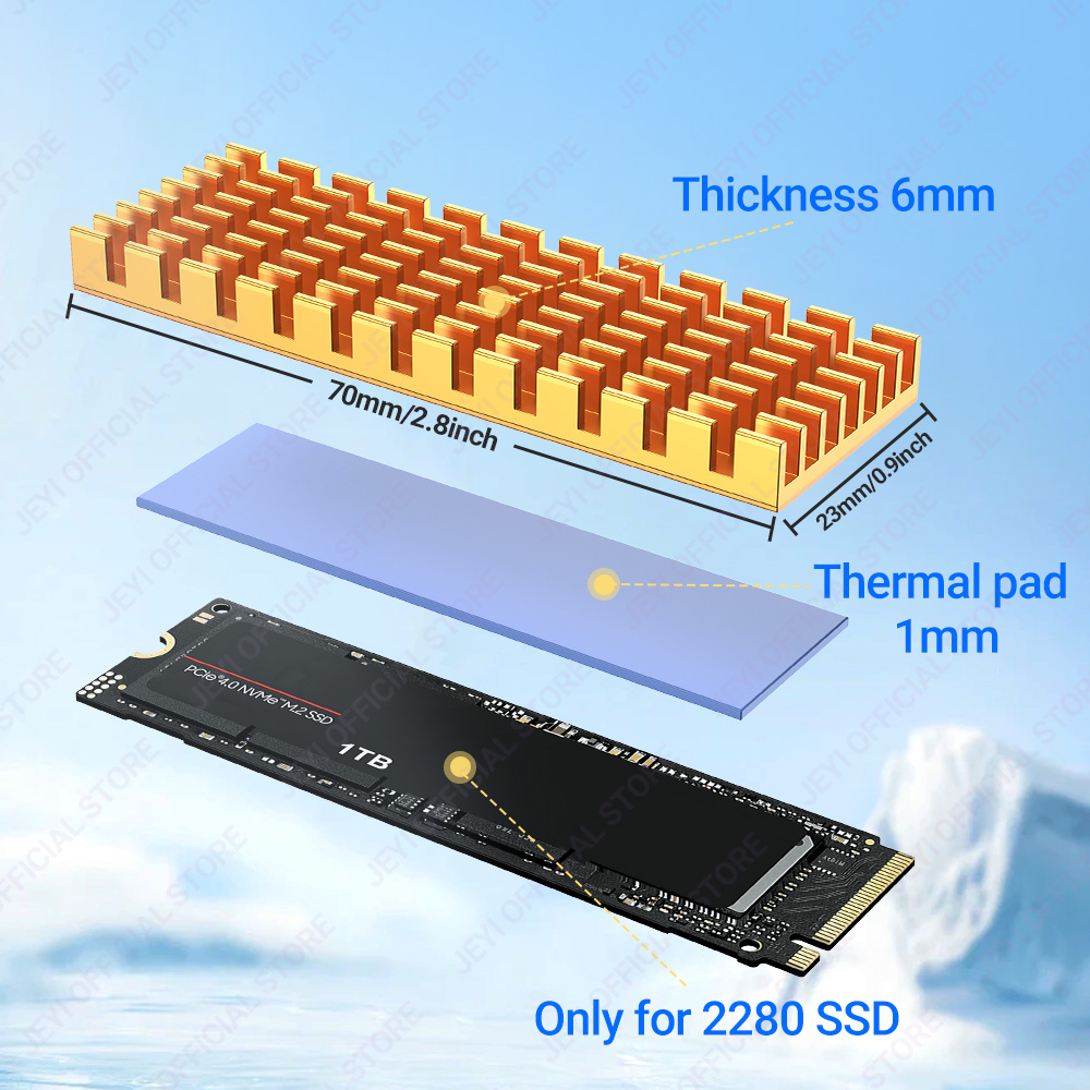 JEYI M.2 SSD Heatsink pendingi - External Nvme Ssd ulasan dan harga