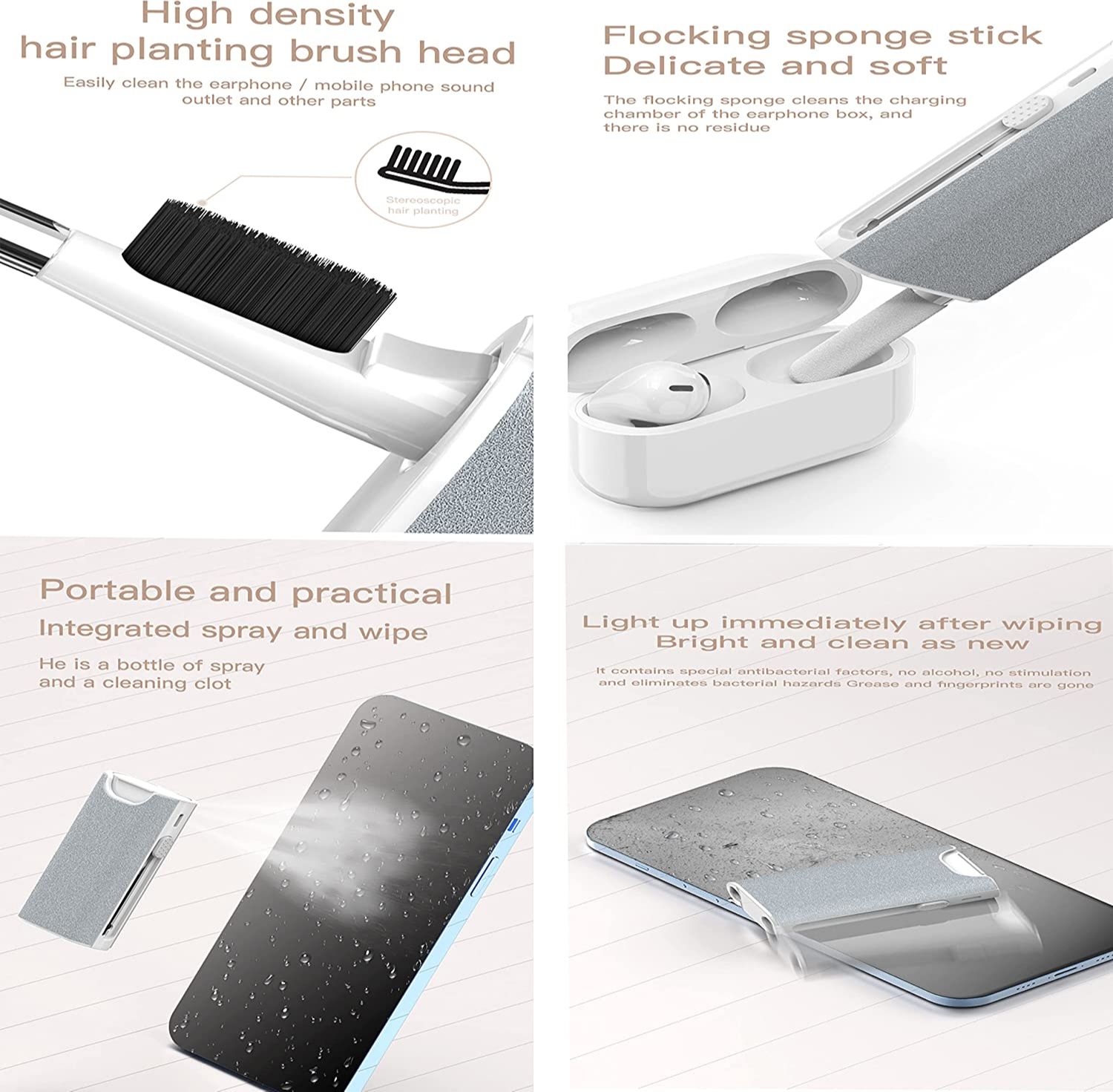 Kit alat pembersih Earphone 5  - Screen Cleaning Kit ulasan dan harga
