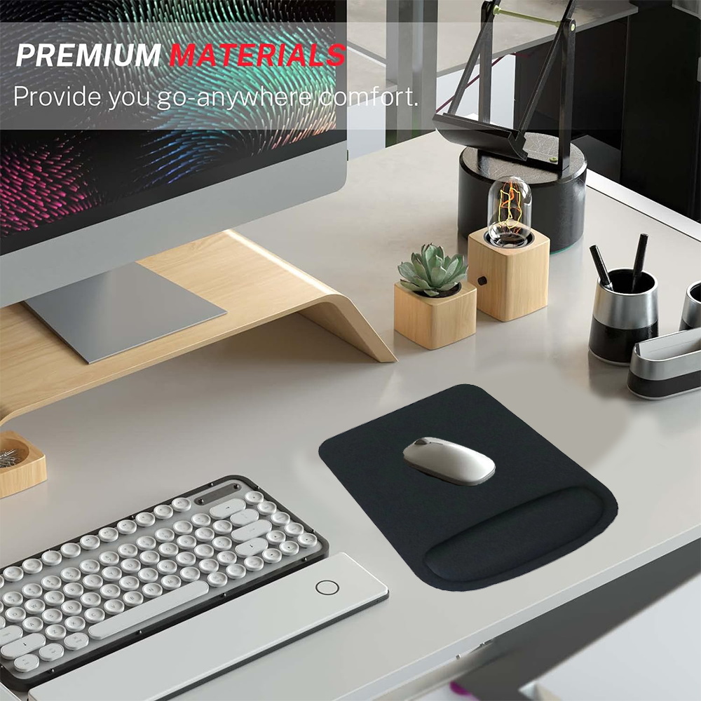 Alas Mouse Hitam untuk Meja PC - Laptop Accessories For Wrist Support ulasan dan harga