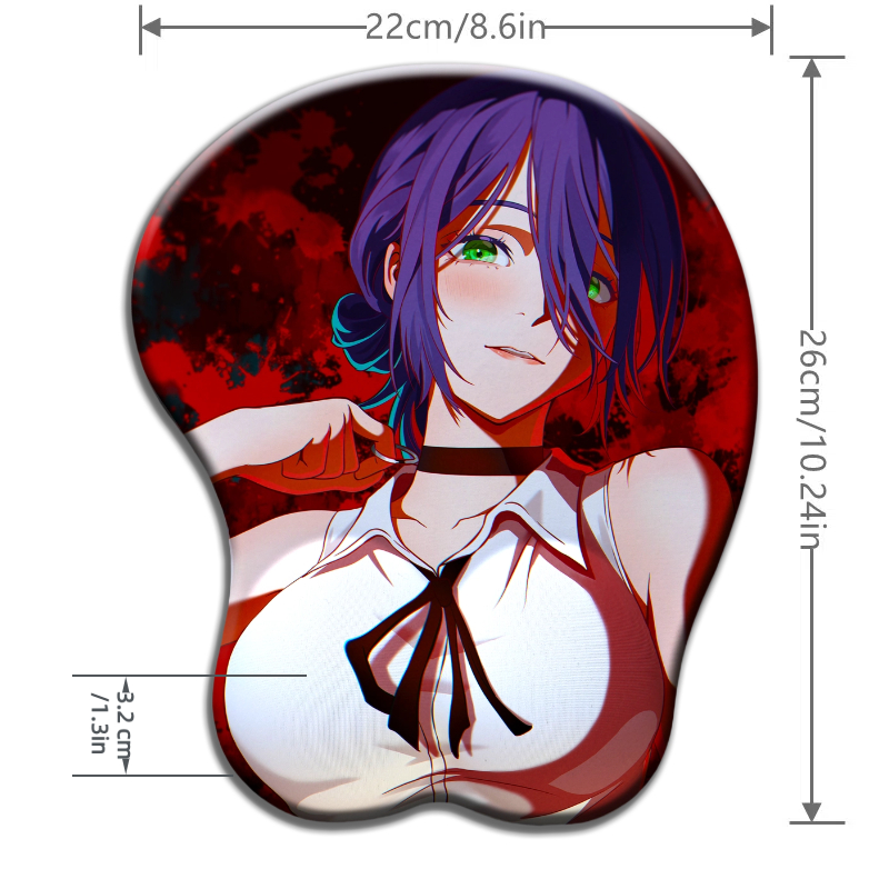 Chainsaw Man 3D Silicone Wrist - Wrist Rest Gel ulasan dan harga