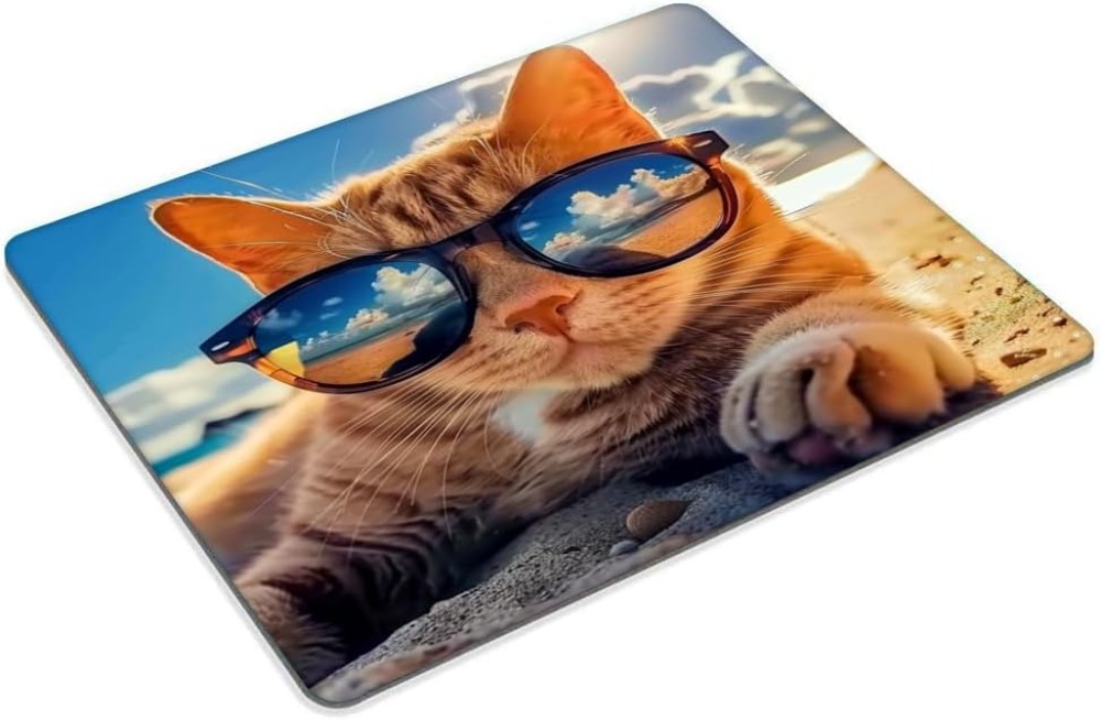 Sunshine Beach Cat Mouse Pad d - Laptop Accessories For Wrist Support ulasan dan harga