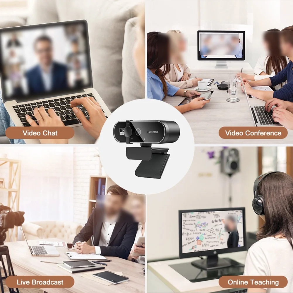 Webcam HD 4K untuk Kelas Onlin - Laptop Accessories Online ulasan dan harga